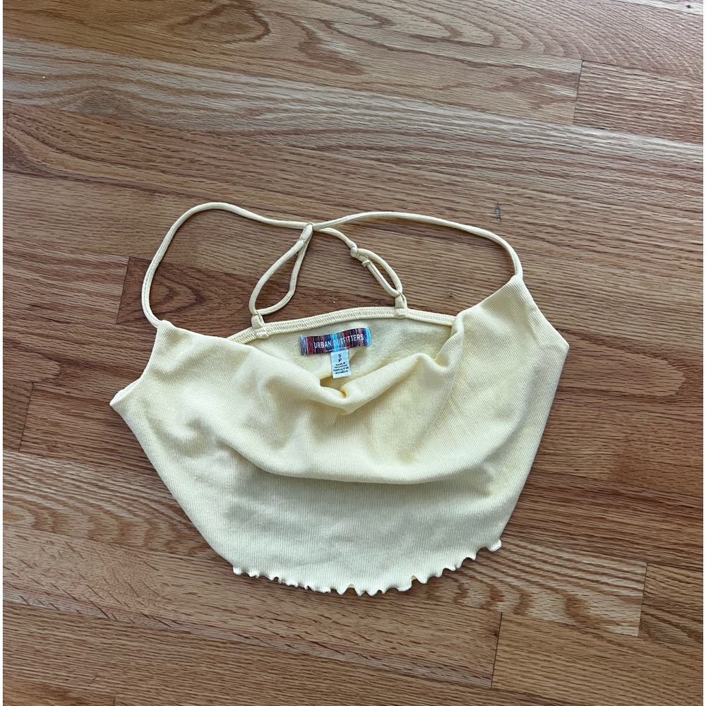 Yellow Urban Outfitters Cropped Tank